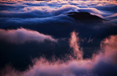 Low angle view of clouds in sky