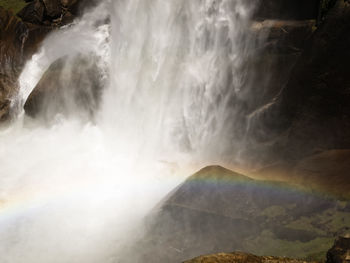 Scenic view of waterfall