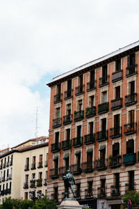 Low angle view of buildings against sky