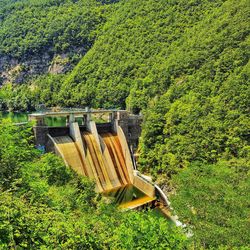 River canyon dam hydroelectric engine turbine italy 