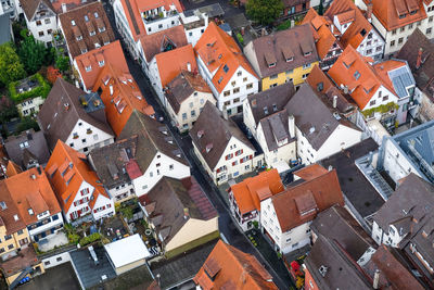 Close-up high angle view of city