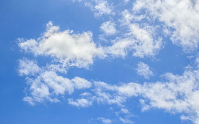 Low angle view of clouds in sky