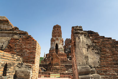 Old ruins of temple against sky