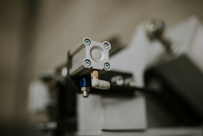 Close-up of coin-operated binoculars