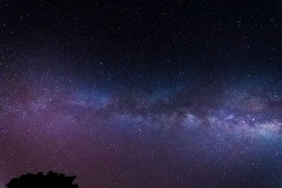 Low angle view of stars in sky