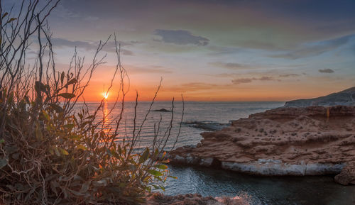 Charrana beach in nador city - morocco . perfect beach view, summer holiday and vacation design