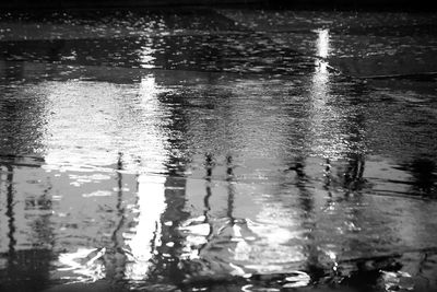 Reflection of clouds in water