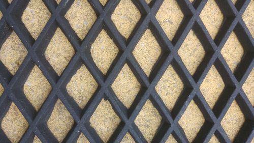 Full frame shot of metal grate