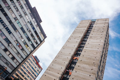 Low angle view of buildings against sky