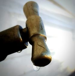 Close-up of metallic object