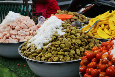 Various fruits for sale in market