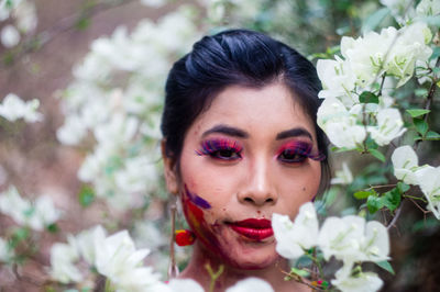 Portrait of young woman