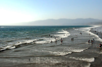Group of people on beach