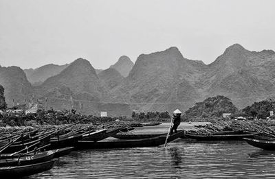 River with mountains in background