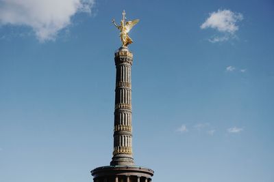 Low angle view of statue