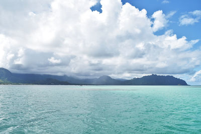 Scenic view of sea against sky