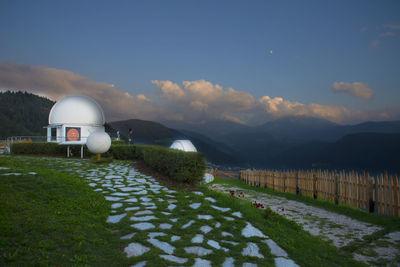 A beautiful astronomical observatory in the dolomites.