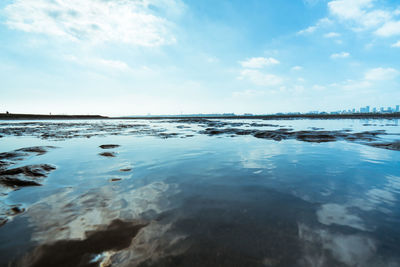 Scenic view of sea against sky