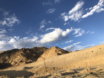 Scenic view of desert against sky