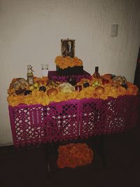 Close-up of cake on table