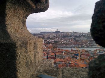 High angle view of cityscape