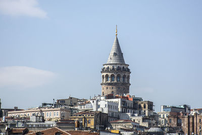 Buildings in city against sky