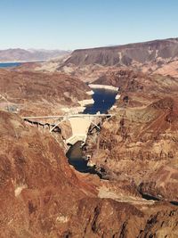 Aerial view of dam