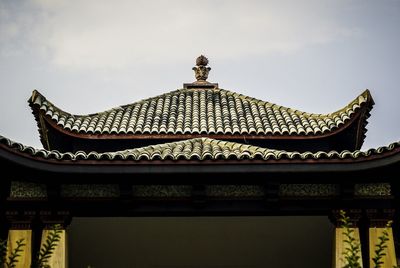 Low angle view of temple