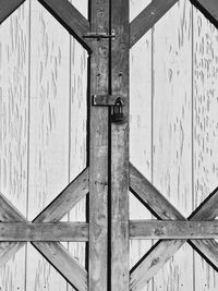 Close-up of wooden door