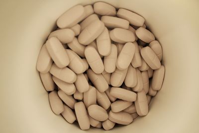 Directly above shot of eggs in bowl