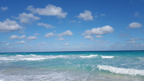 Scenic view of sea against sky