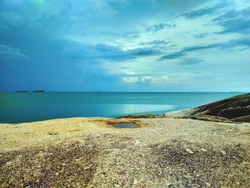 Scenic view of sea against sky