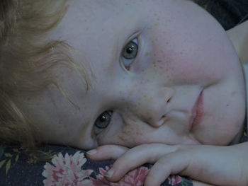 Close-up portrait of cute baby