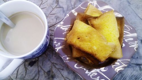 Close-up of food in plate