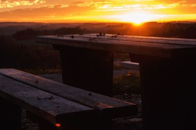 Scenic view of sunset