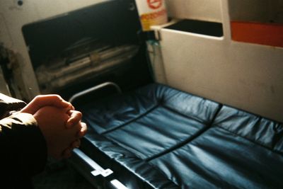 Close-up of baby hand