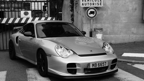 View of car parked on street