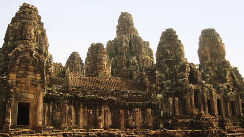 View of temple against clear sky
