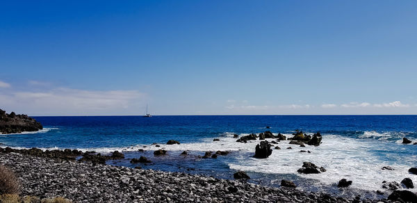 Scenic view of sea against sky