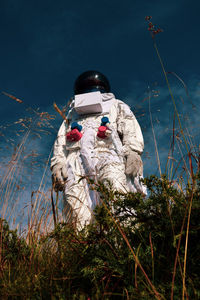 A portrait of an astronaut