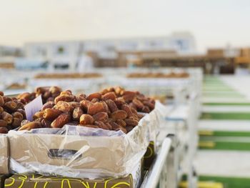 Close-up of food for sale at market