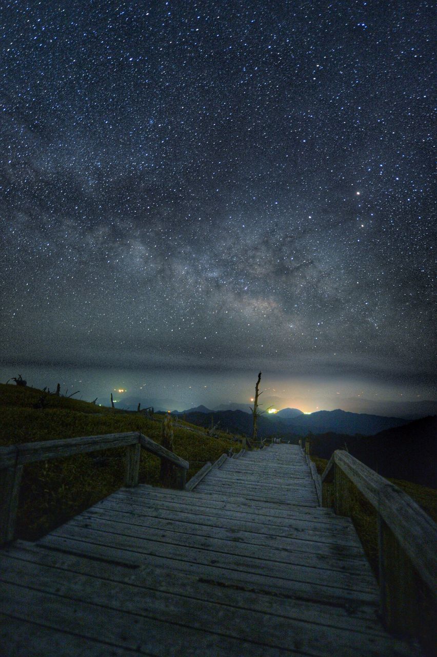 night, tranquil scene, sky, tranquility, star field, scenics, star - space, beauty in nature, astronomy, nature, infinity, the way forward, idyllic, landscape, water, star, galaxy, remote, outdoors, dark