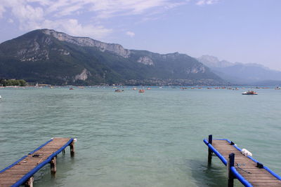 Scenic view of sea against sky