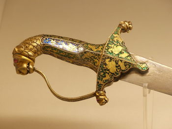 Close-up of animal sculpture