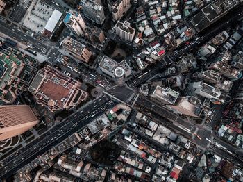 Aerial view of buildings in city