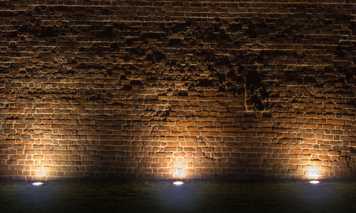 View of brick wall