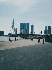 People in city
