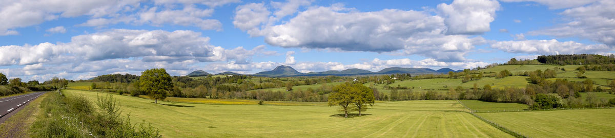 Panoramic view of landscape against sky