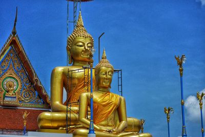 Statue of temple against clear sky