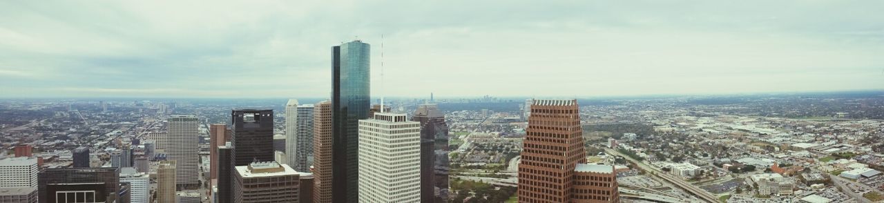 HIGH ANGLE VIEW OF CITYSCAPE